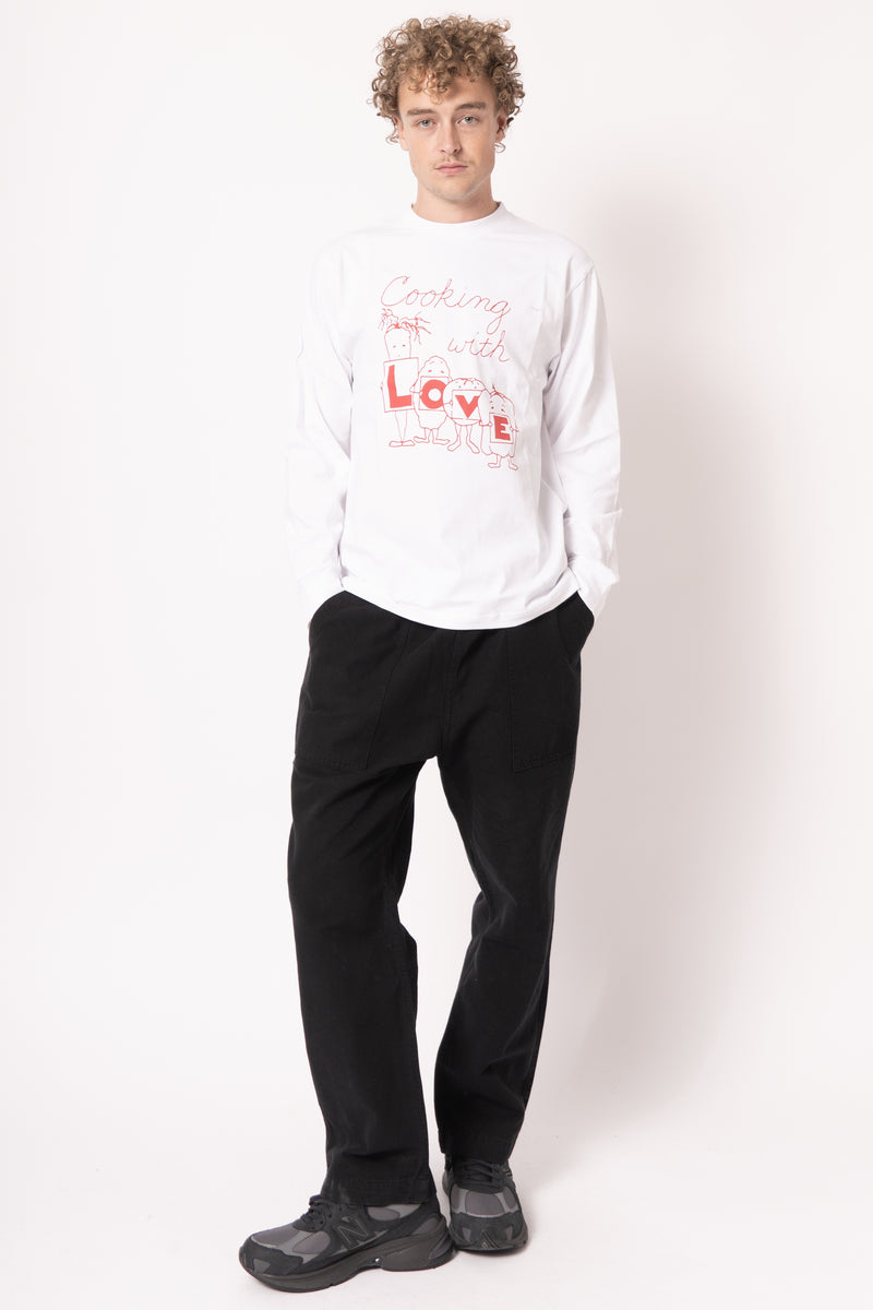 L O V E Long Sleeve Tee White