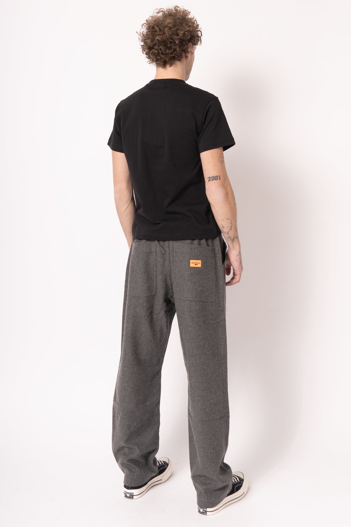Flannel Chef Pants Charcoal