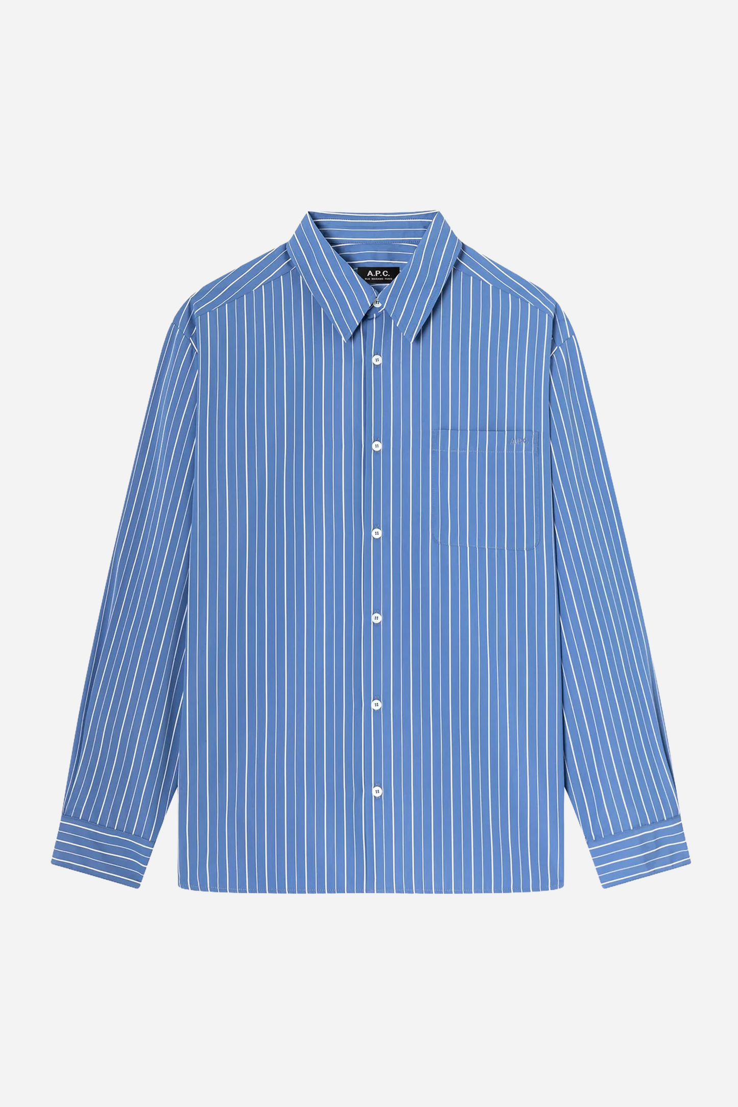 Malo Shirt Blue/White Stripes