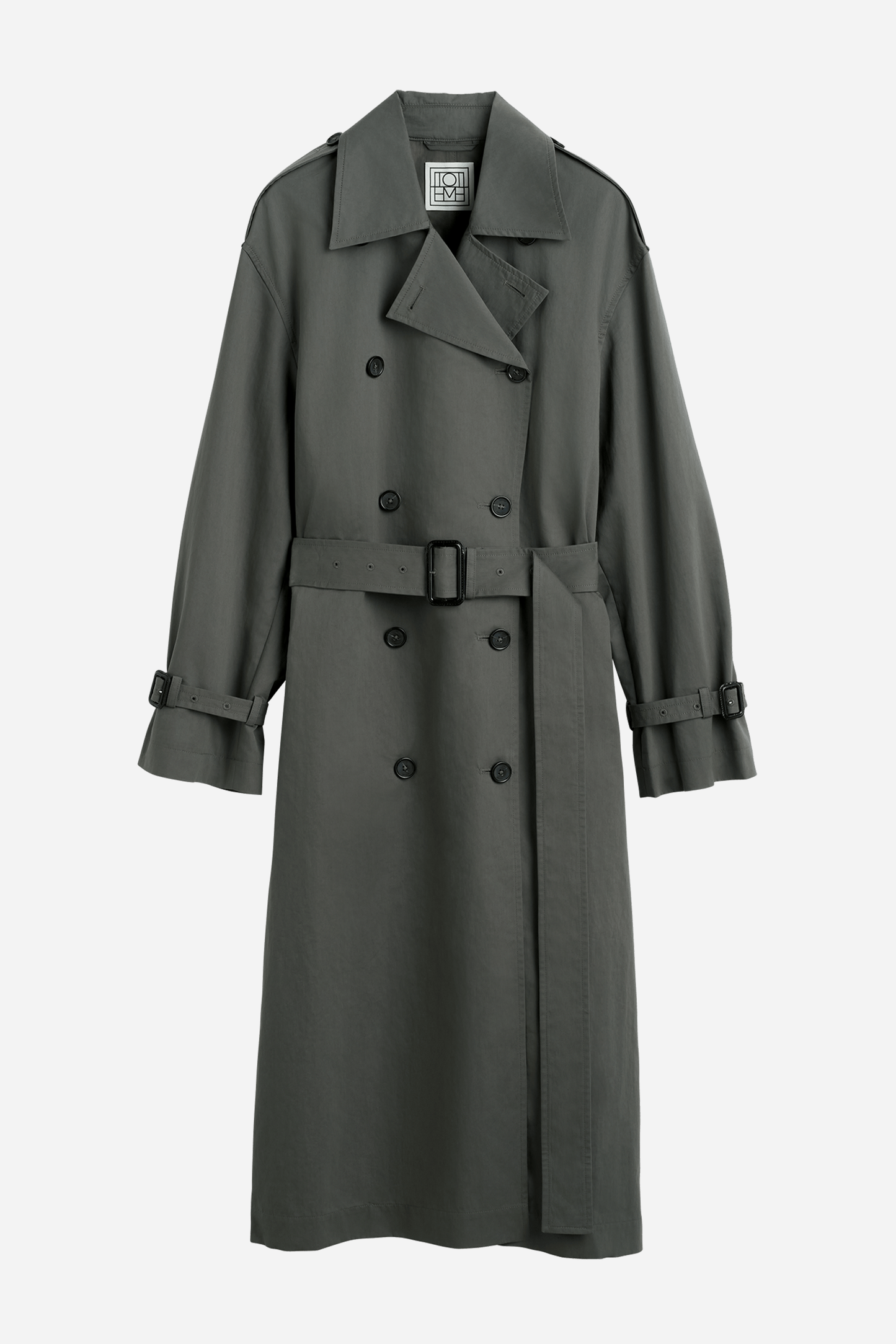 Crisp Summer Trench Washed Black