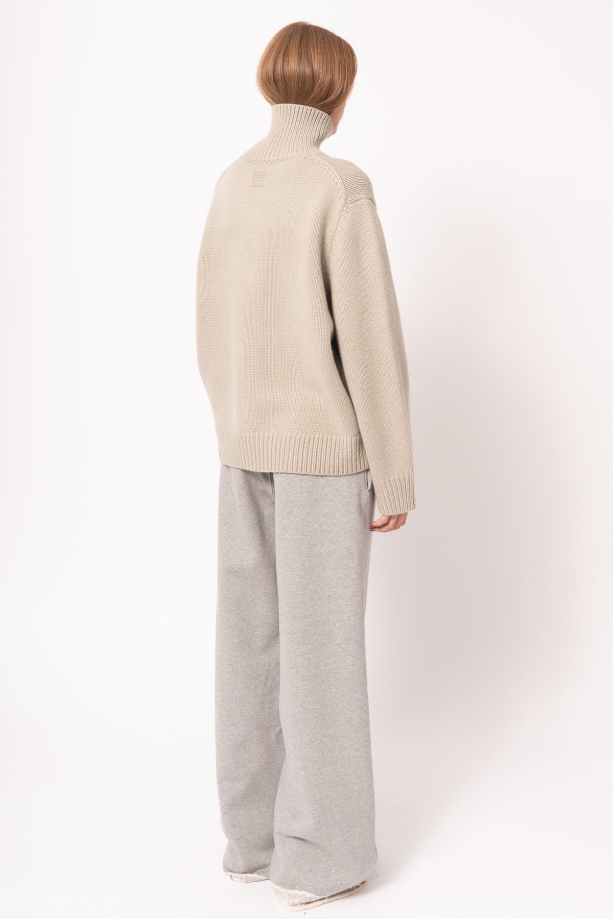 Oversized Lambswool Turtleneck Sage