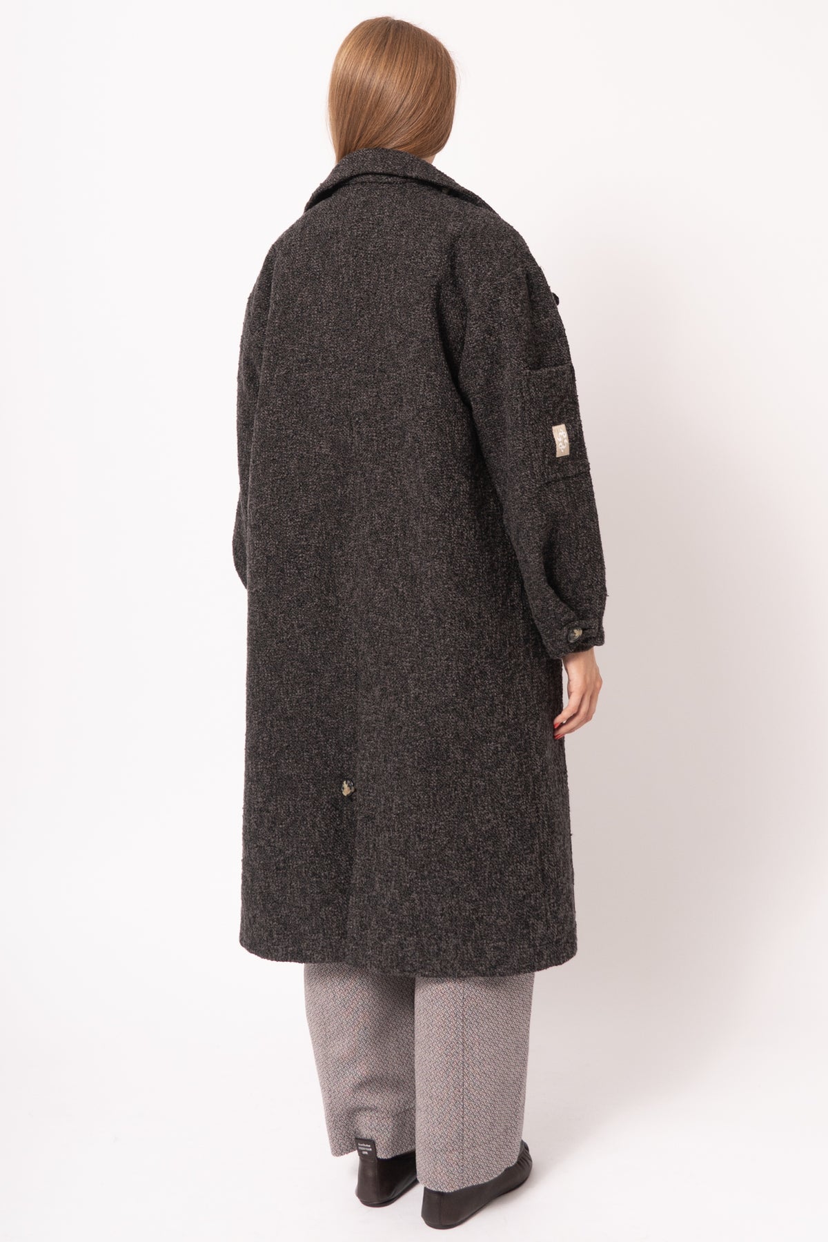Betty Bouclé Coat Ash