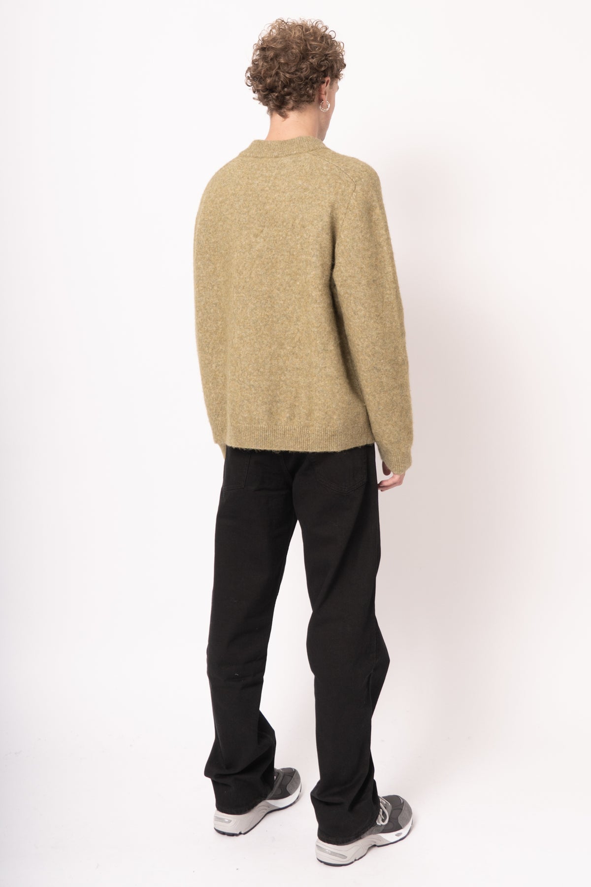 Loose Fit Light Khaki Sweater