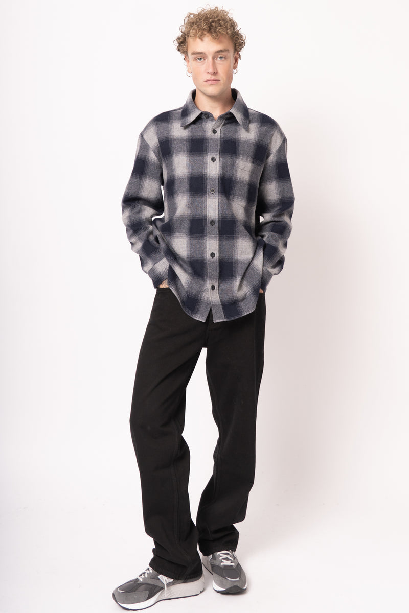 Light Grey Checked Overshirt