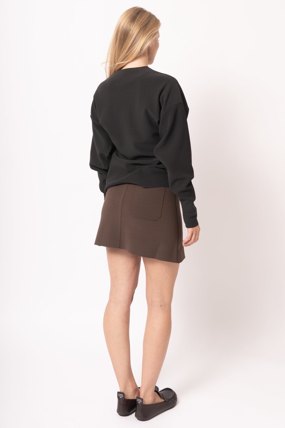 Lay2 Round-Neck Cardigan Anthracite