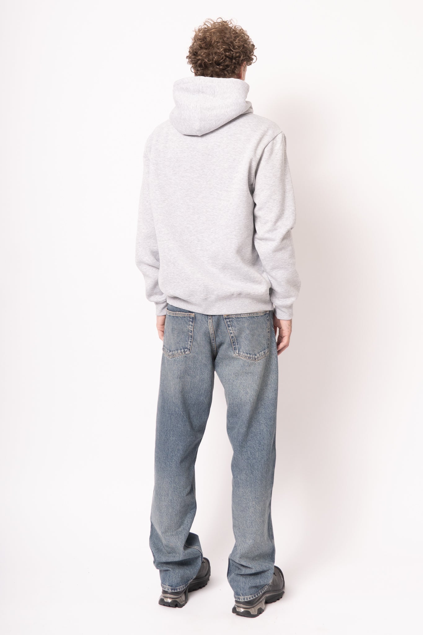 Noahst Logo Sweatshirt Grey Melange