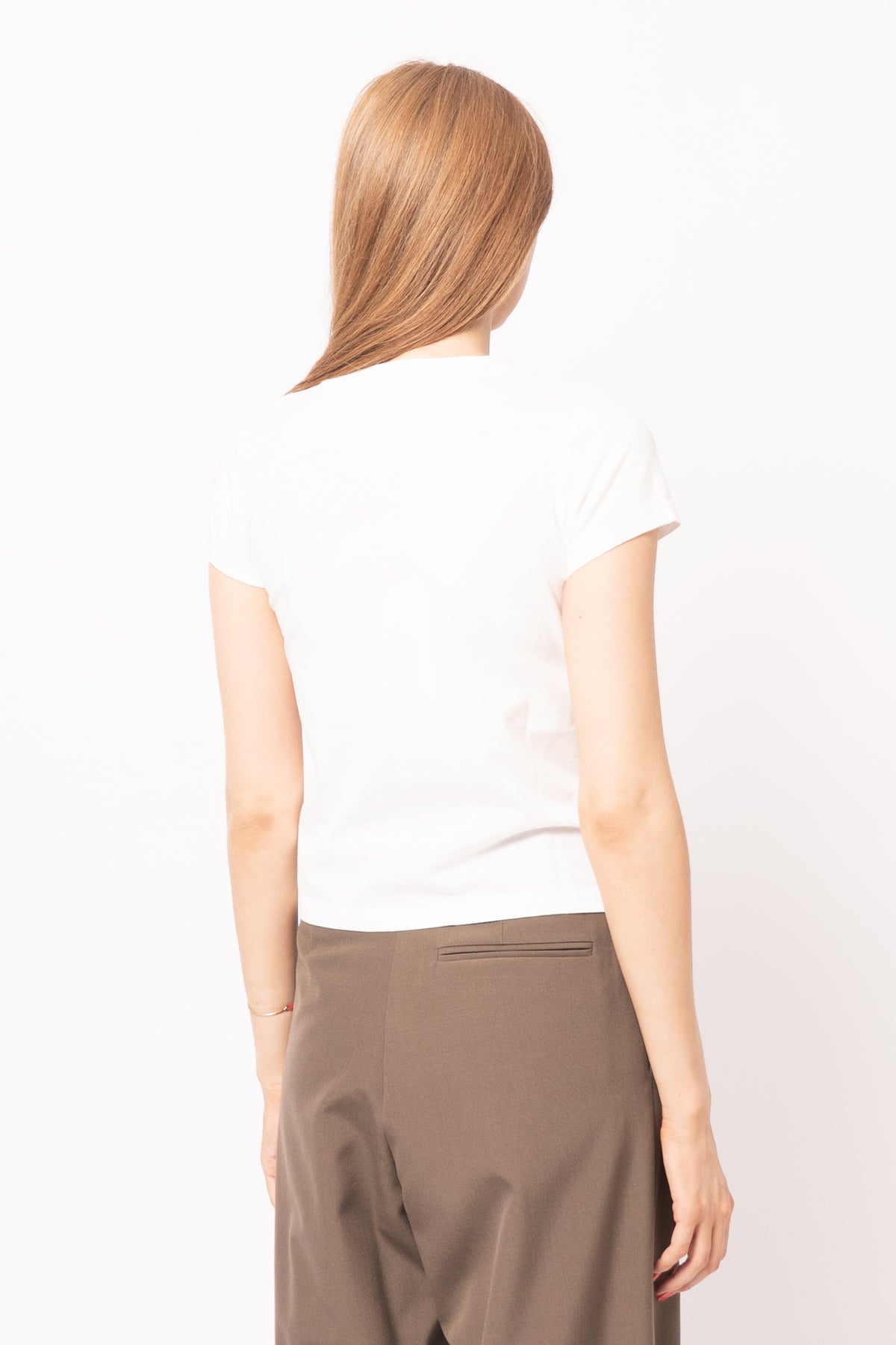 Stamp Print T-Shirt White