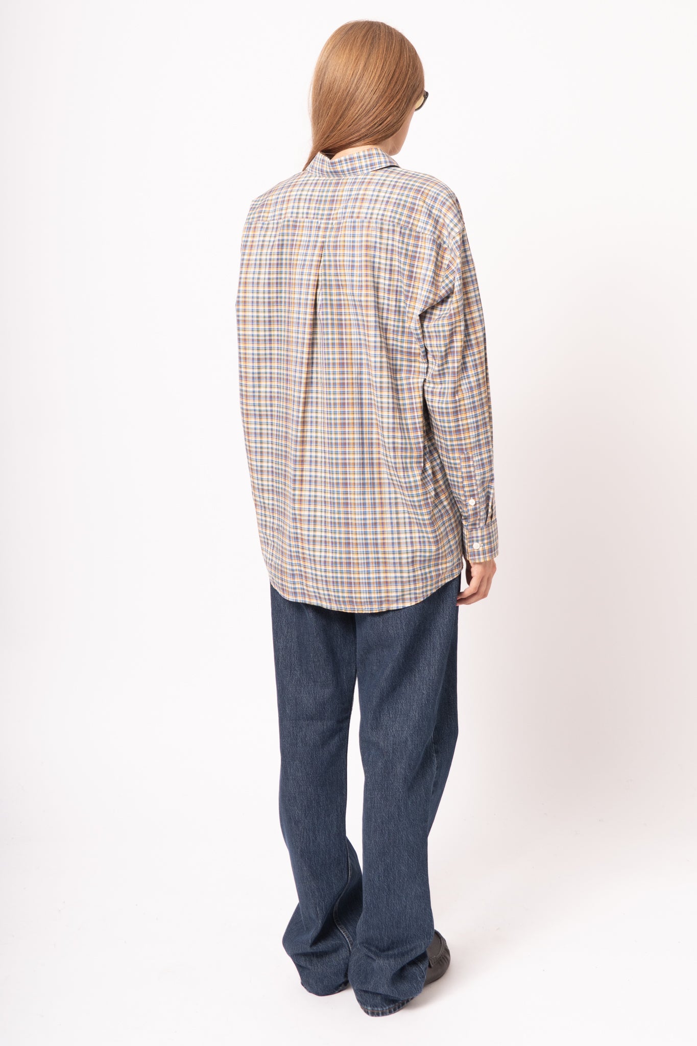 Classic Check Shirt Blue/Orange