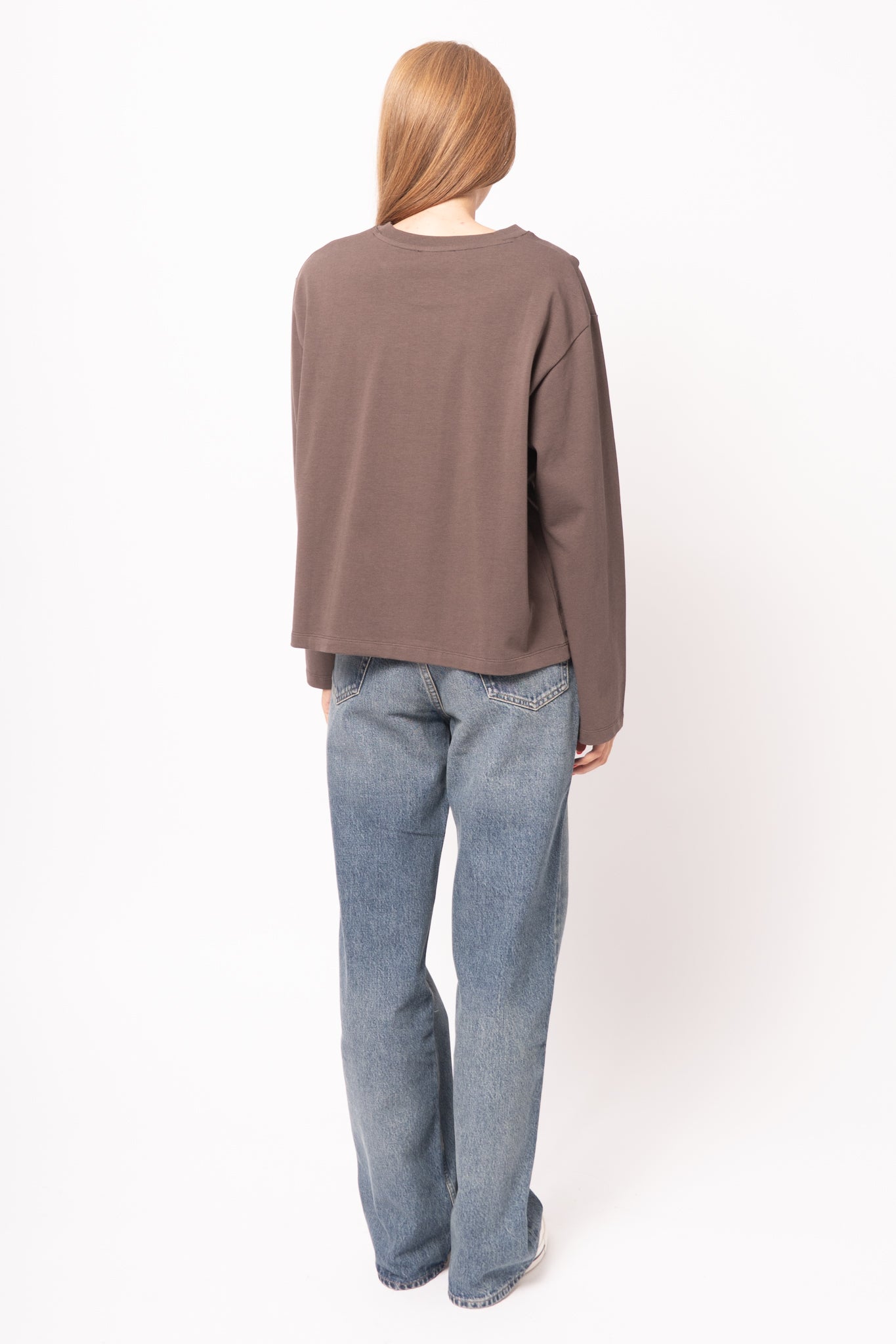Madison LS T-Shirt Seal Brown