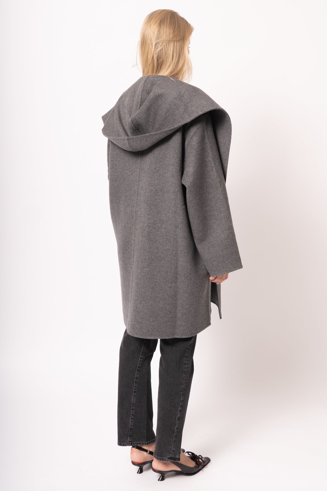 Hoodie Coat Pale Grey Melange