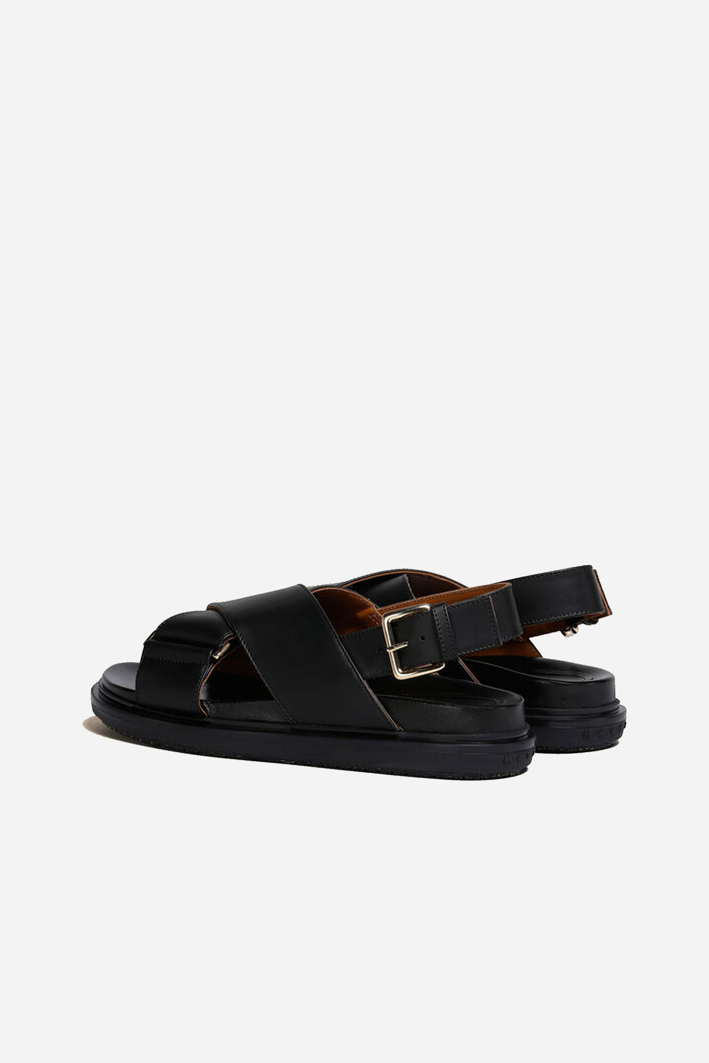 Fussbett Sandal Black Leather