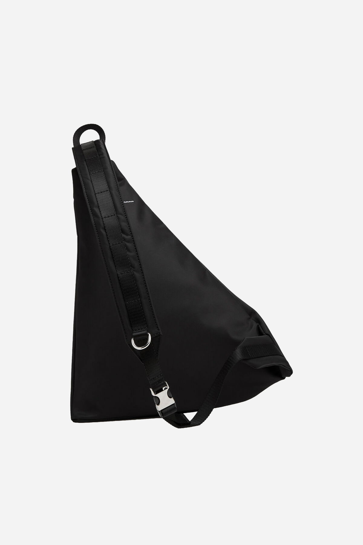 Nylon Sling Crossbody Bag Black