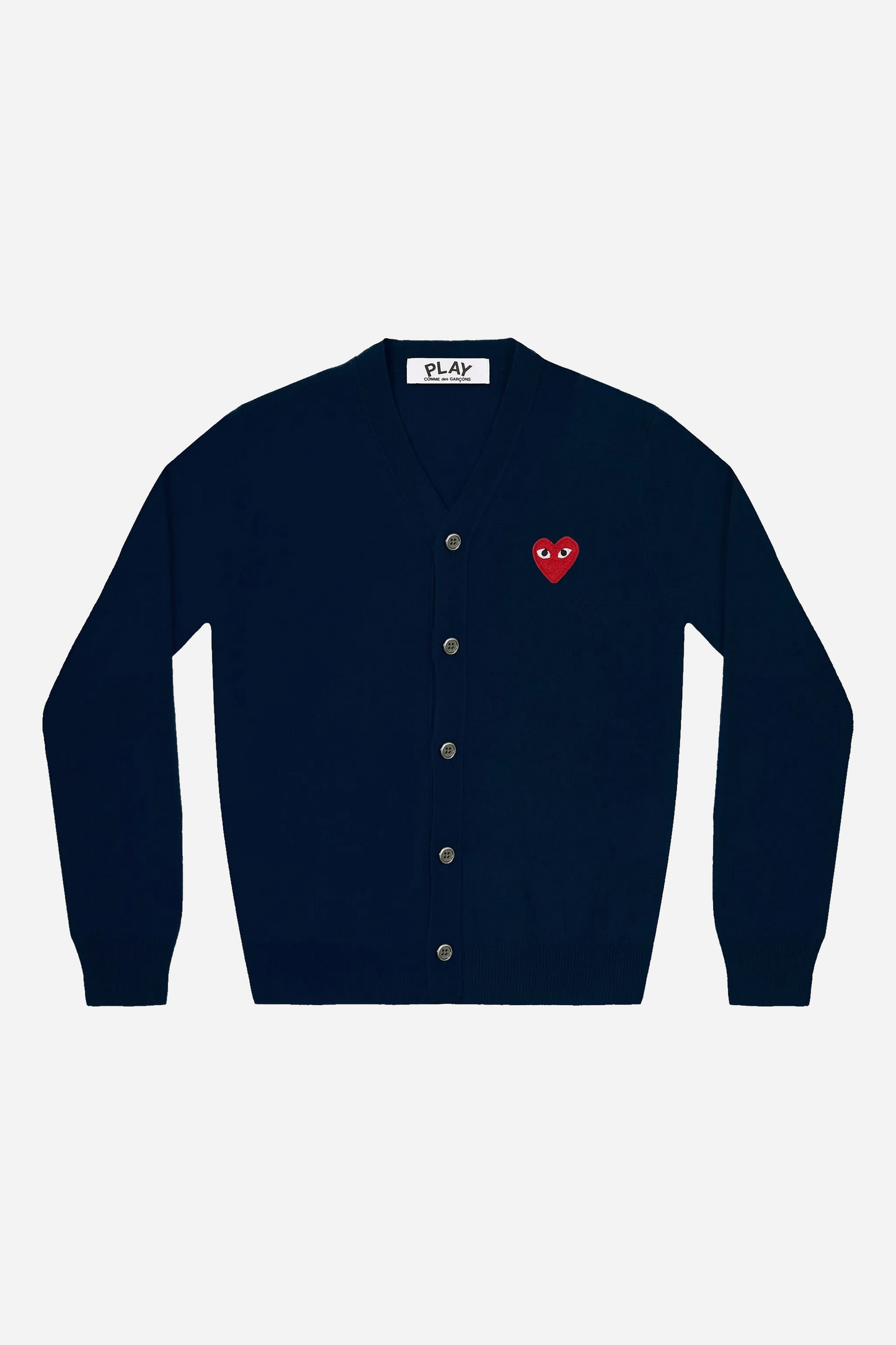 Red Heart Cardigan Navy
