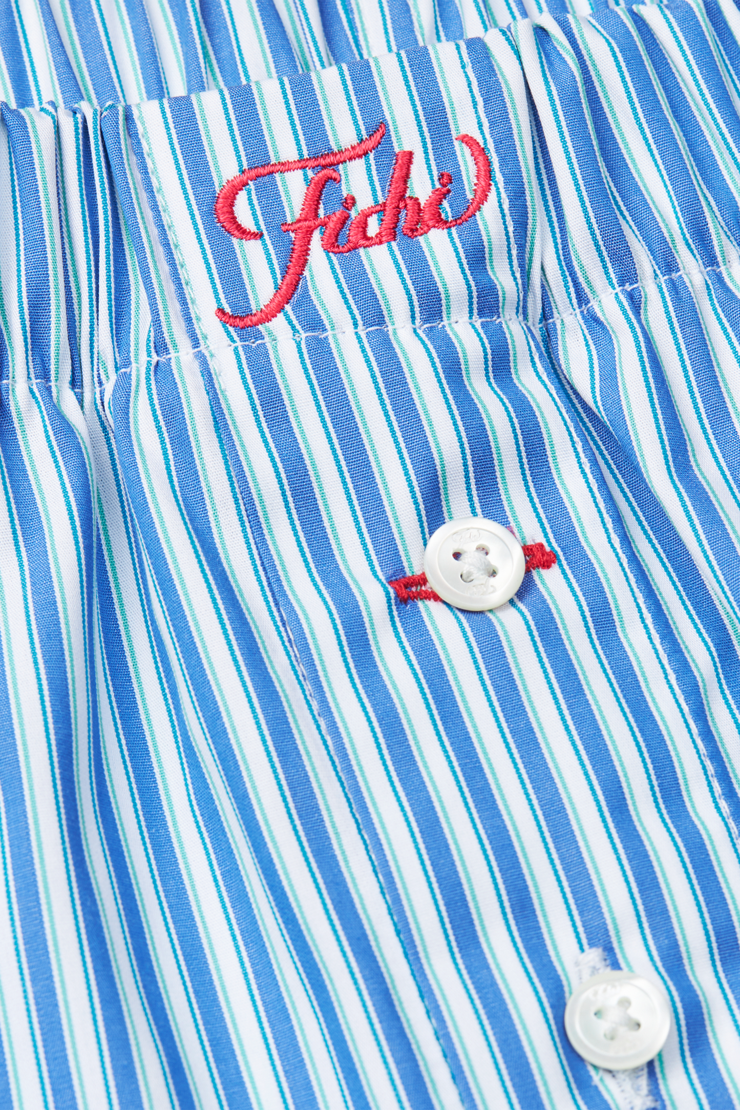 Blue And Green/White Stripe Boxers