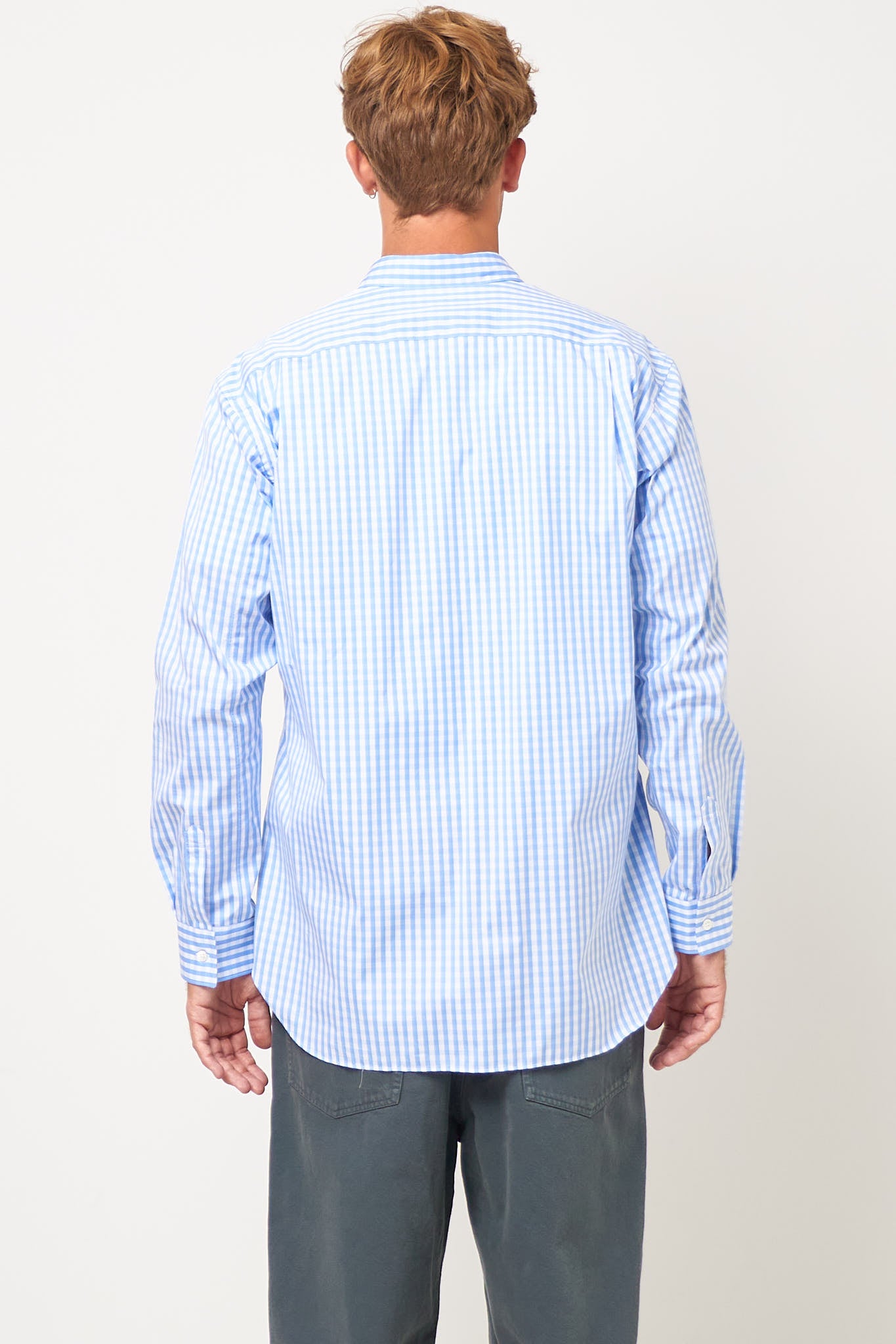 CDG Forever Shirt Light Blue/White Check