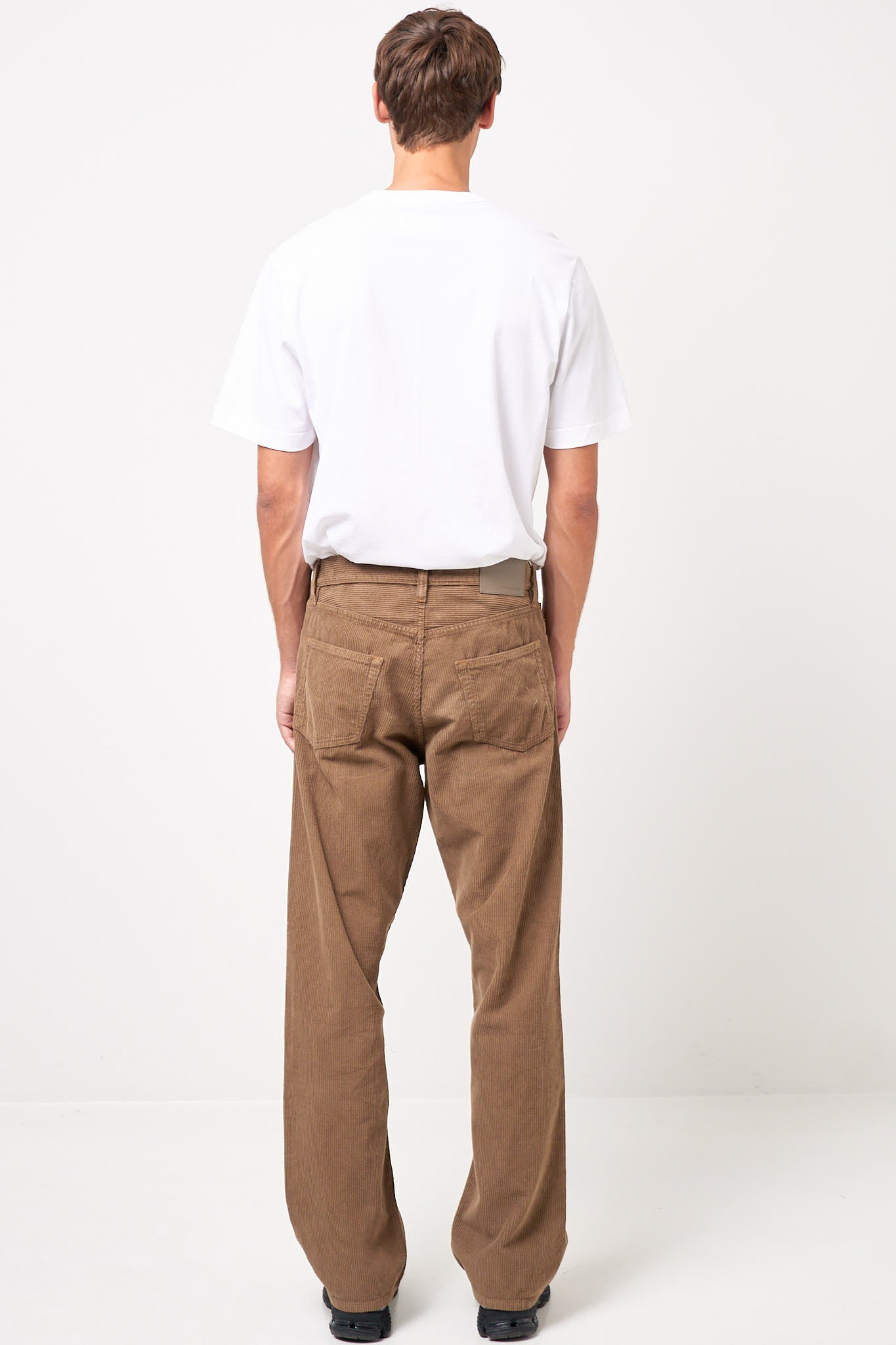 Loose Cord Trousers Taupe
