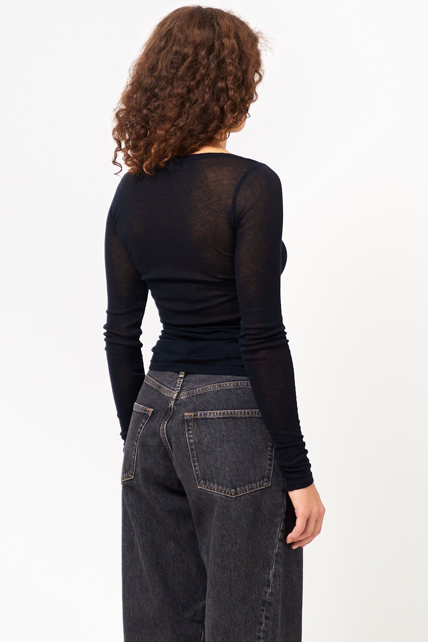 Massachusetts LS T-shirt Black