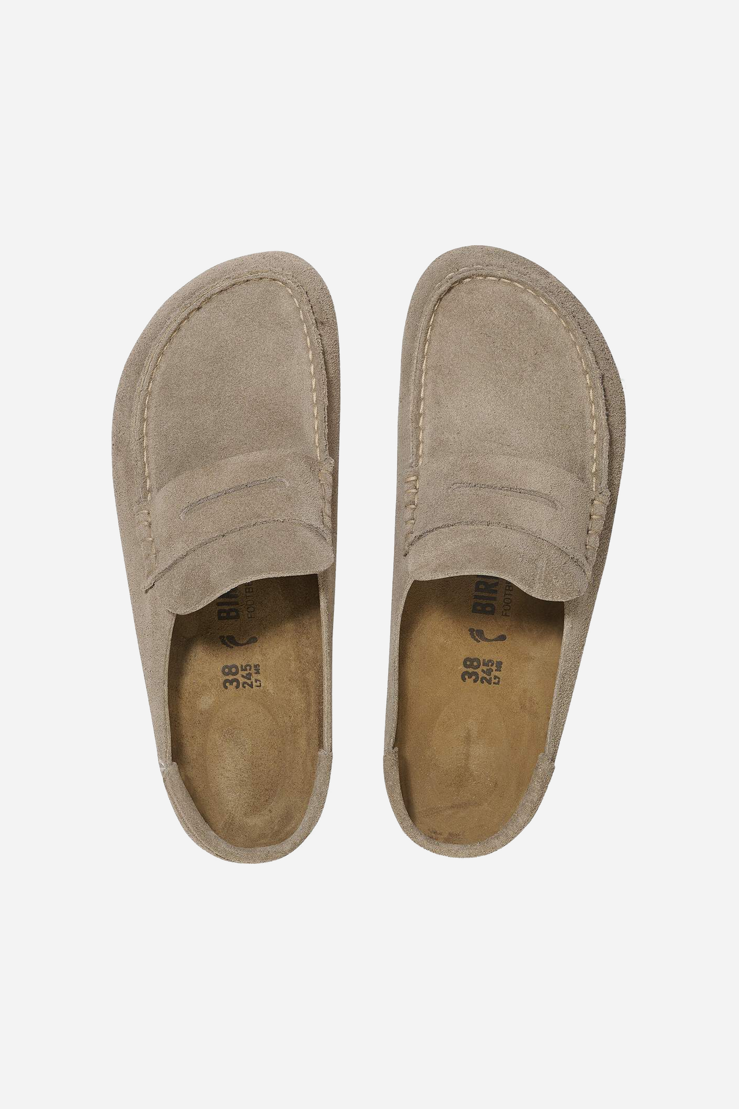 Naples Wrapped Suede Leather Taupe