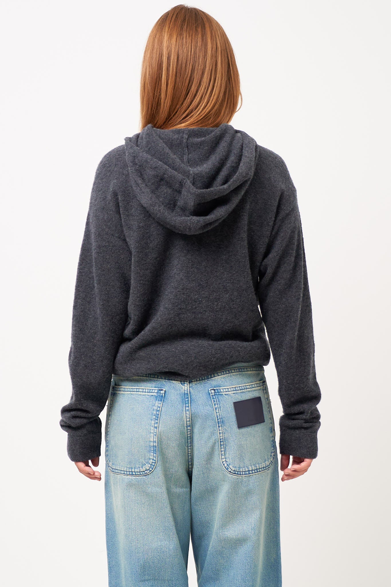 Raxow Hooded Sweater Charcoal Melange