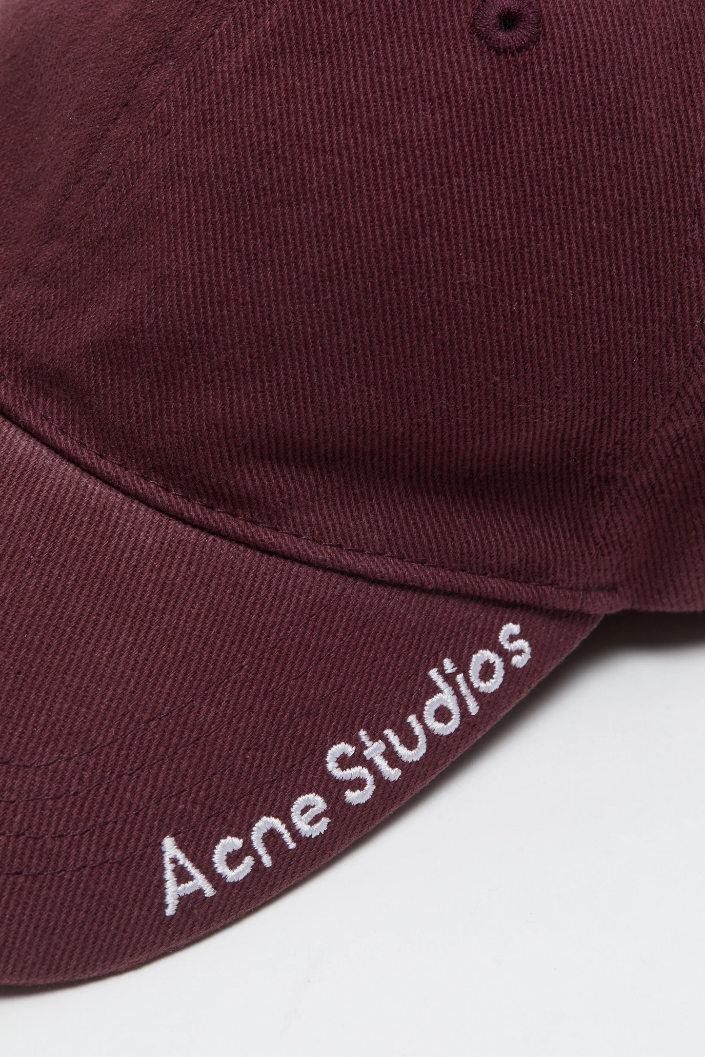 Twill Logo Cap Burgundy