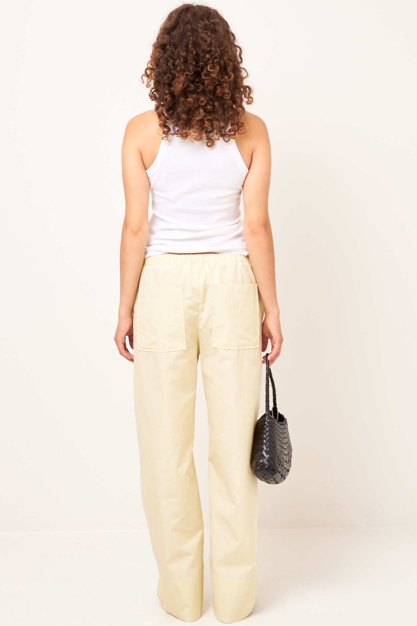 Twisted Seam Boxer Trousers Straw