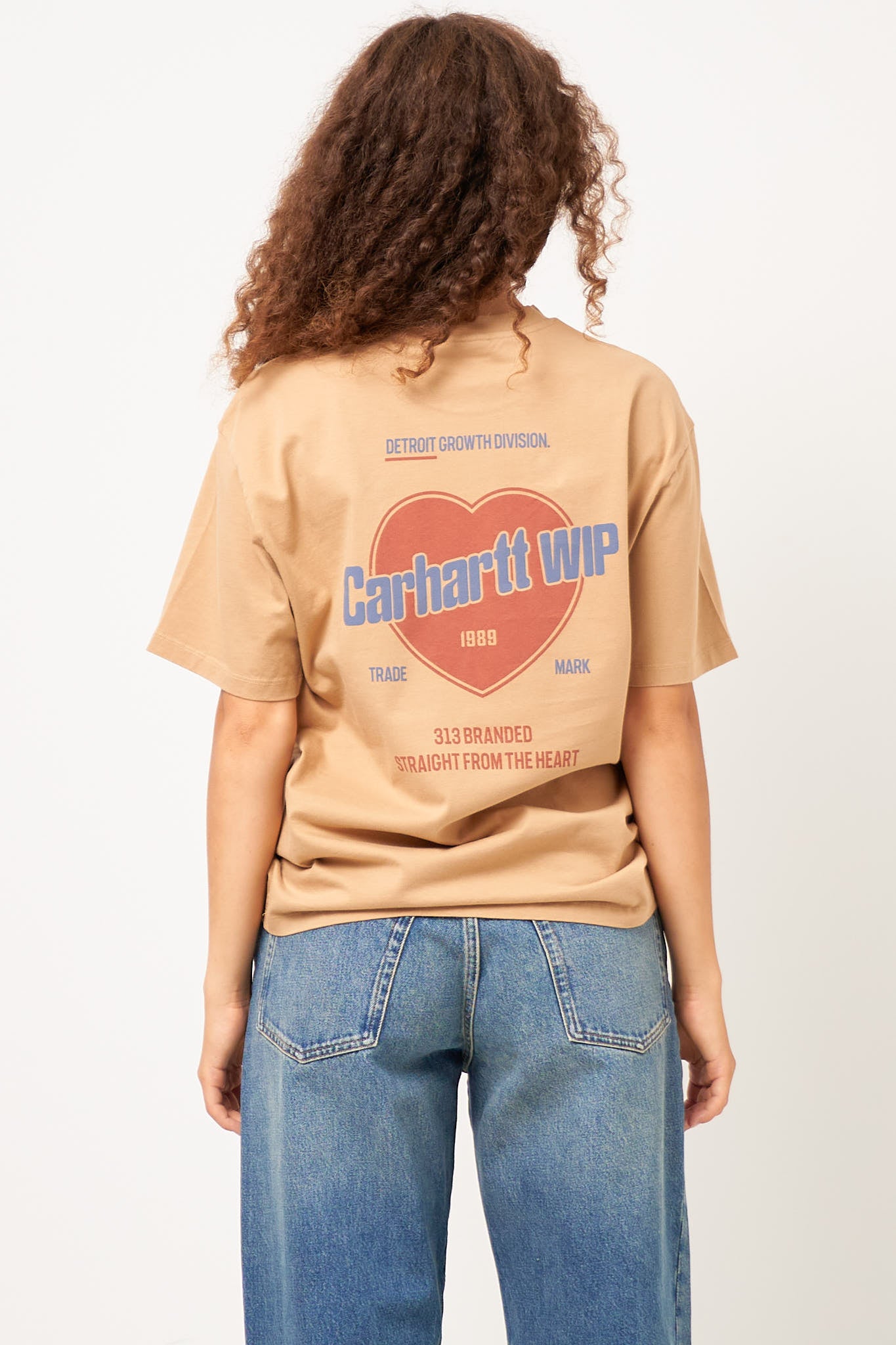 W’ S/S Growth T-shirt Dust H Brown