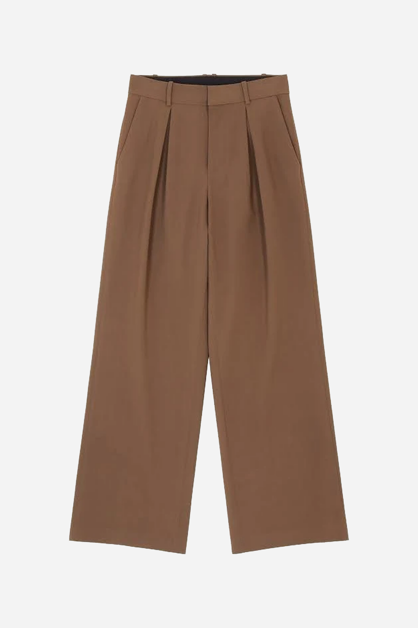 Mannequin Label Wool Blend Pleated Trousers