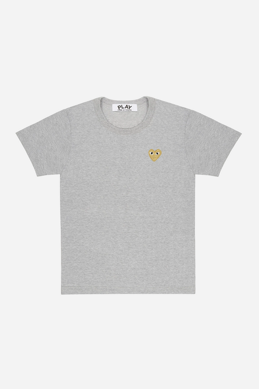 Gold Heart T-shirt Grey