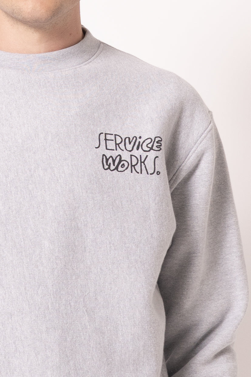 Double Vision Crewneck Heather Grey