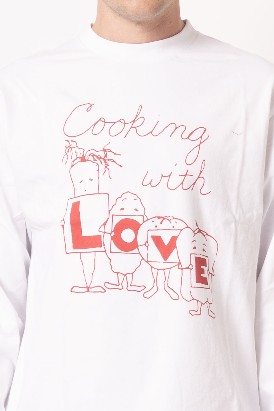 L O V E Long Sleeve Tee White