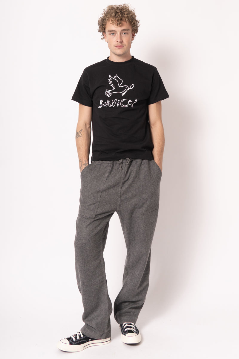 Flannel Chef Pants Charcoal