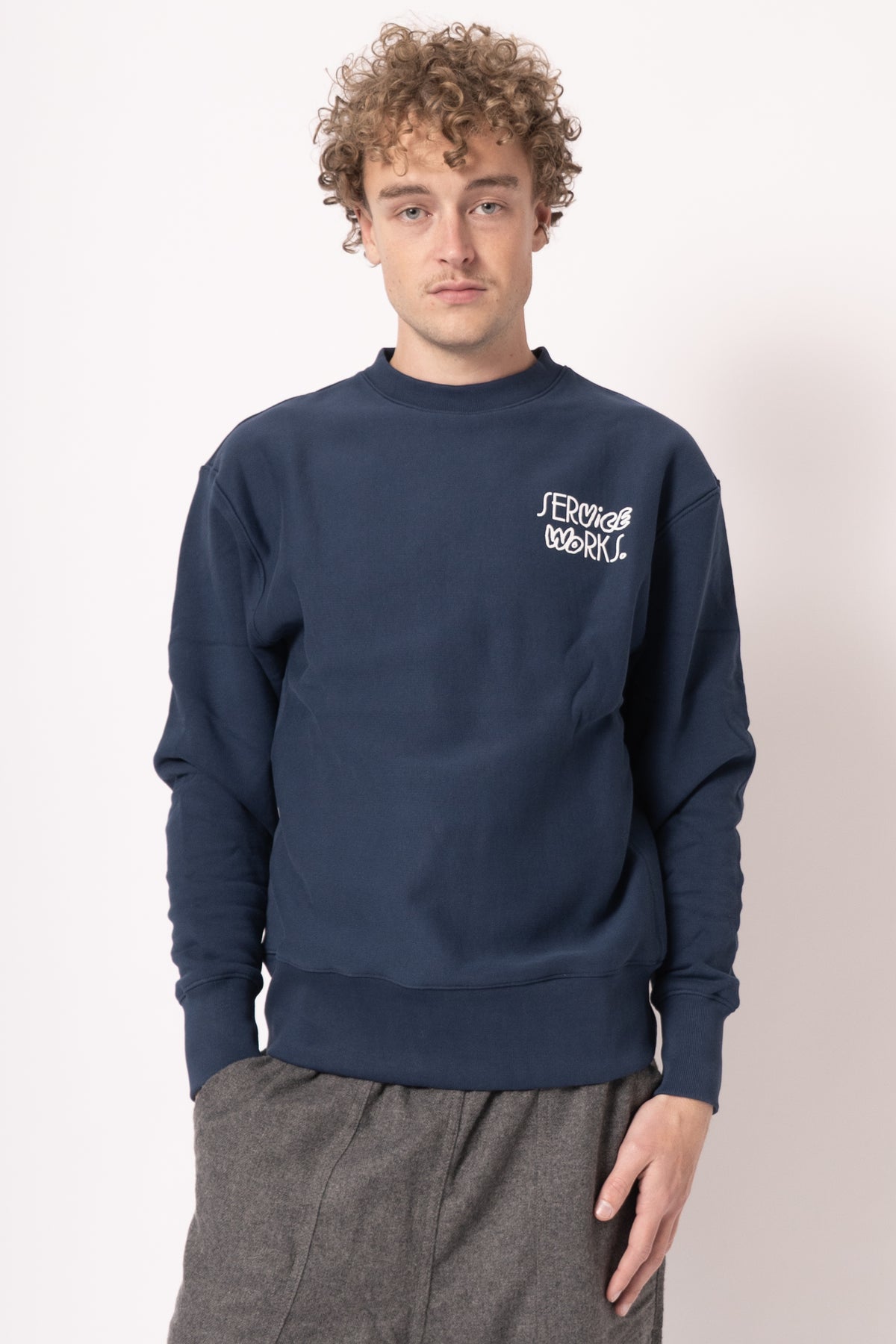 Double Vision Crewneck Navy