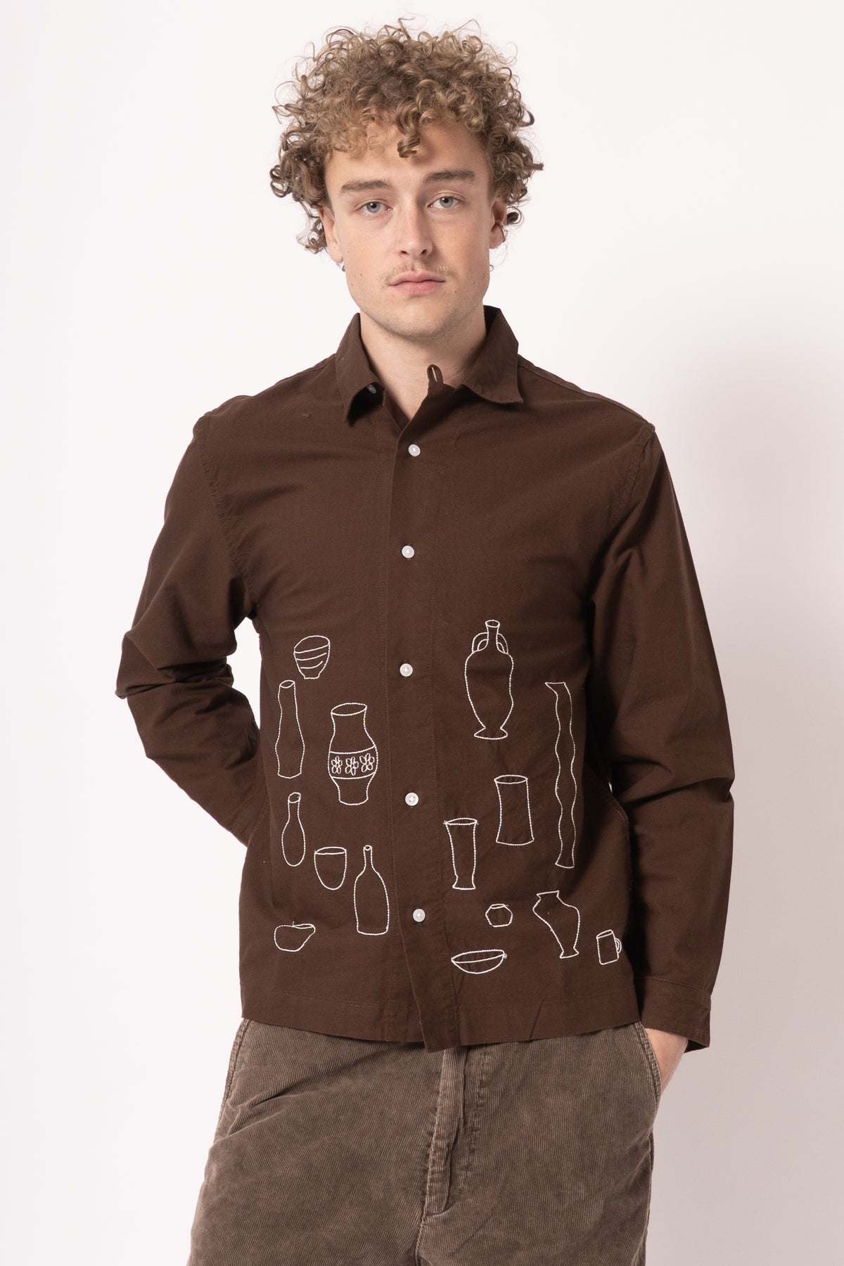 Ceramic Resort Shirt Brown