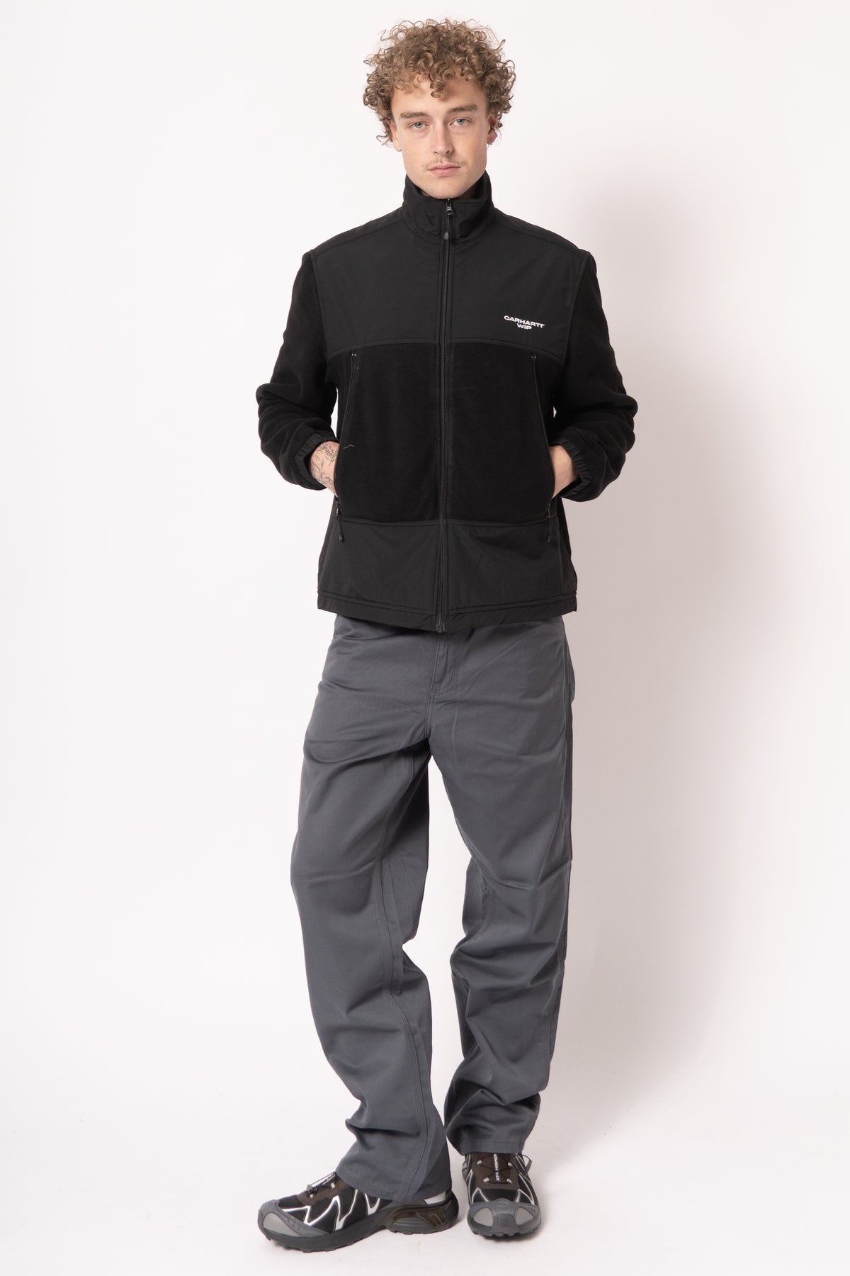 Edmore Sweat Jacket Black White