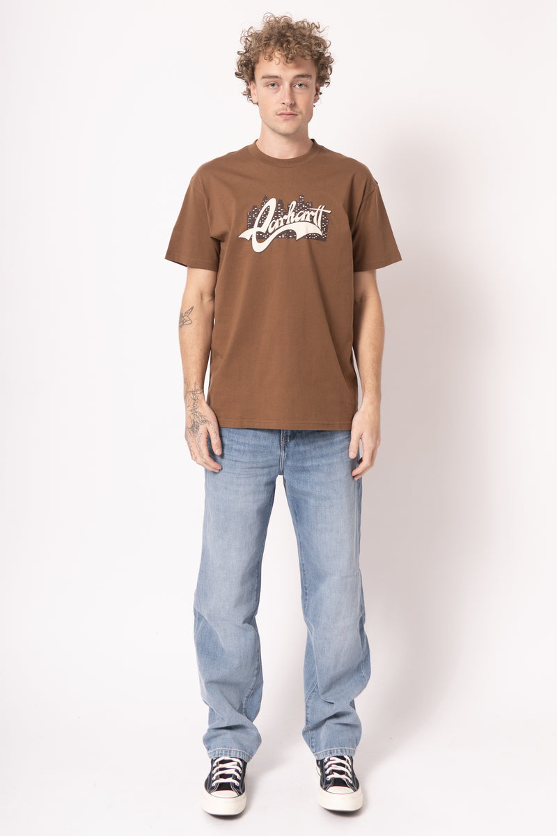 S/S Boogie Night T-Shirt Brown