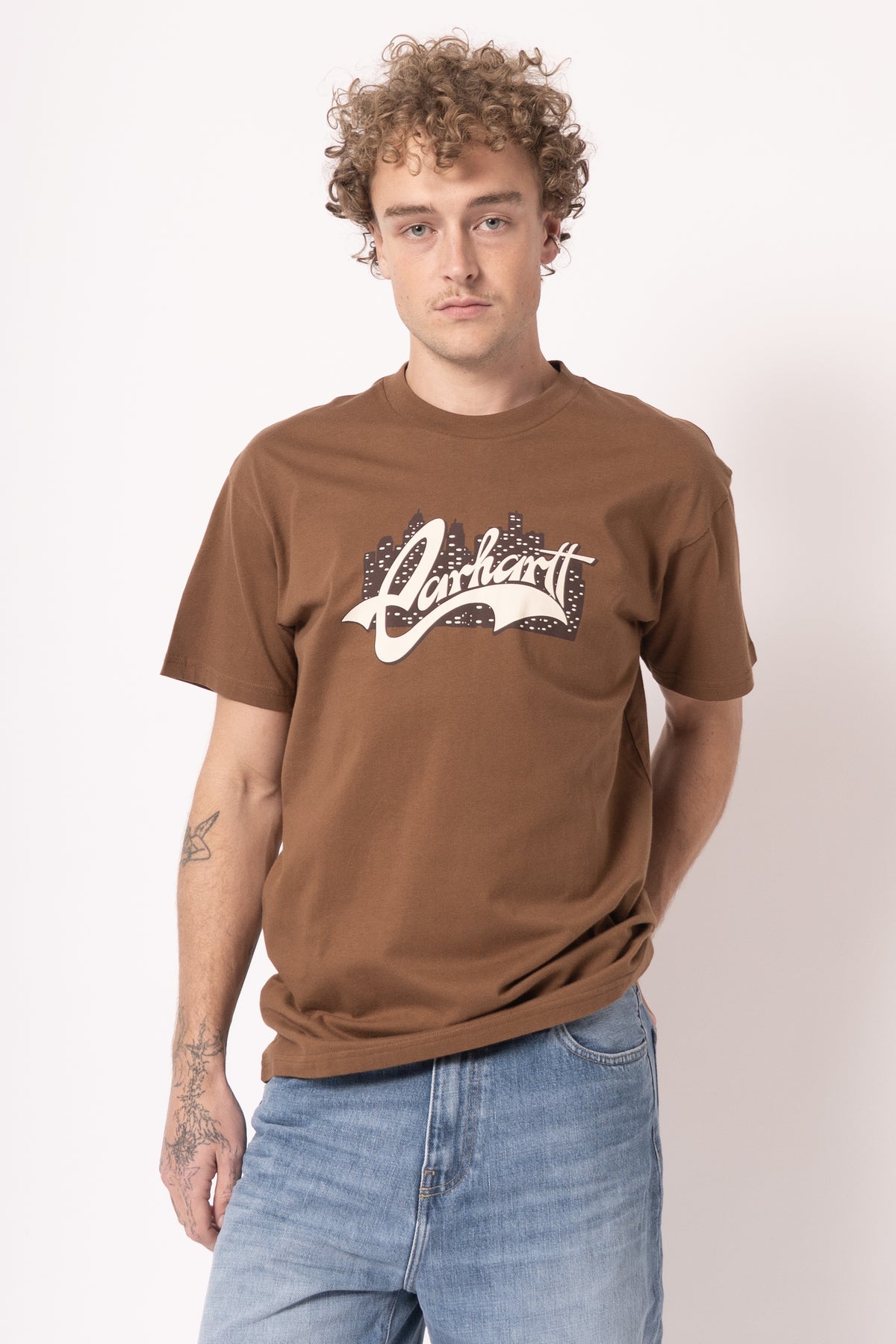 S/S Boogie Night T-Shirt Brown