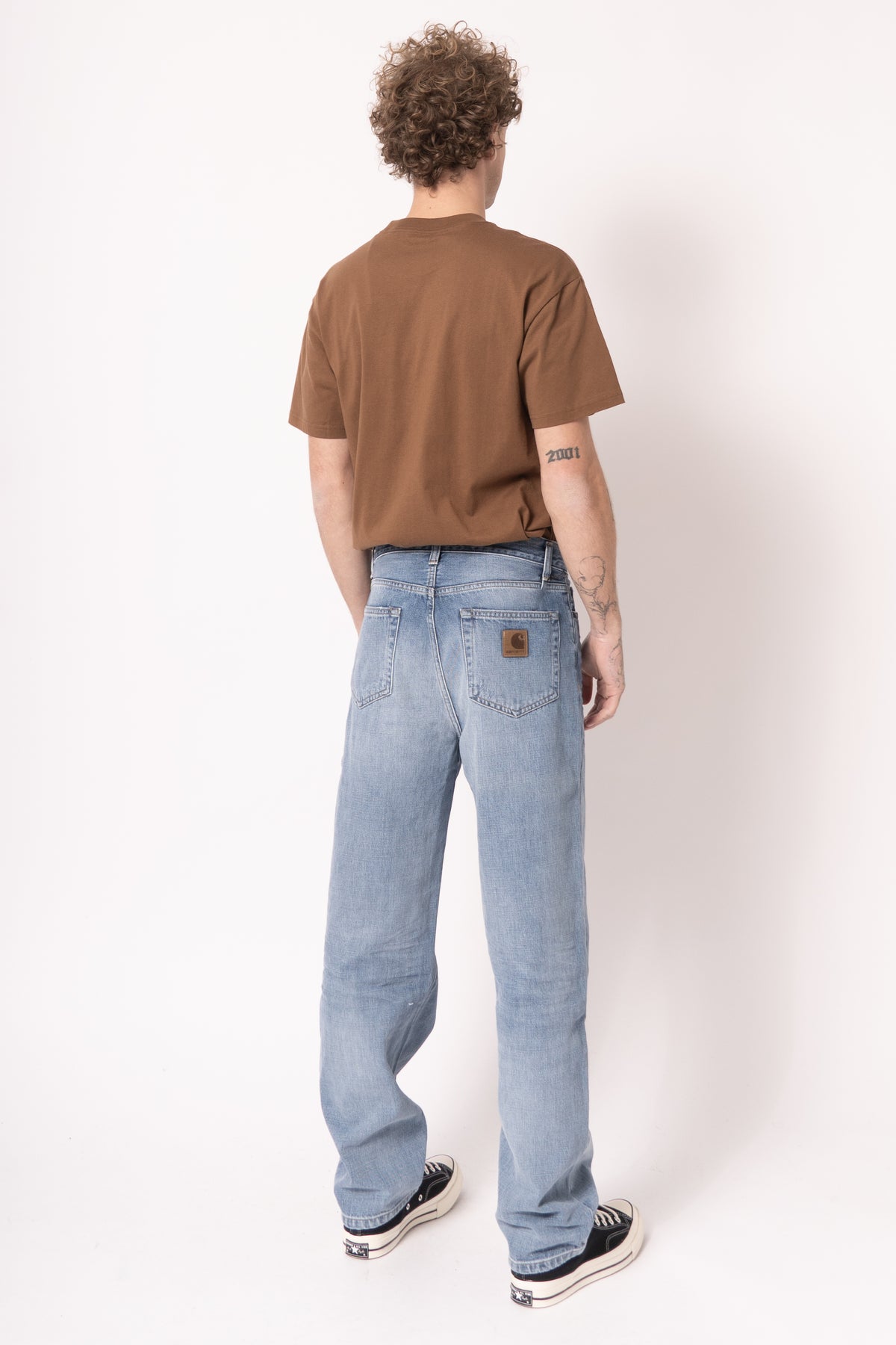 Aaron Pant Blue Burst Washed