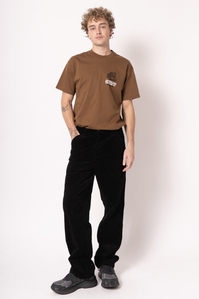 Simple Pant Corduroy Black Rinsed