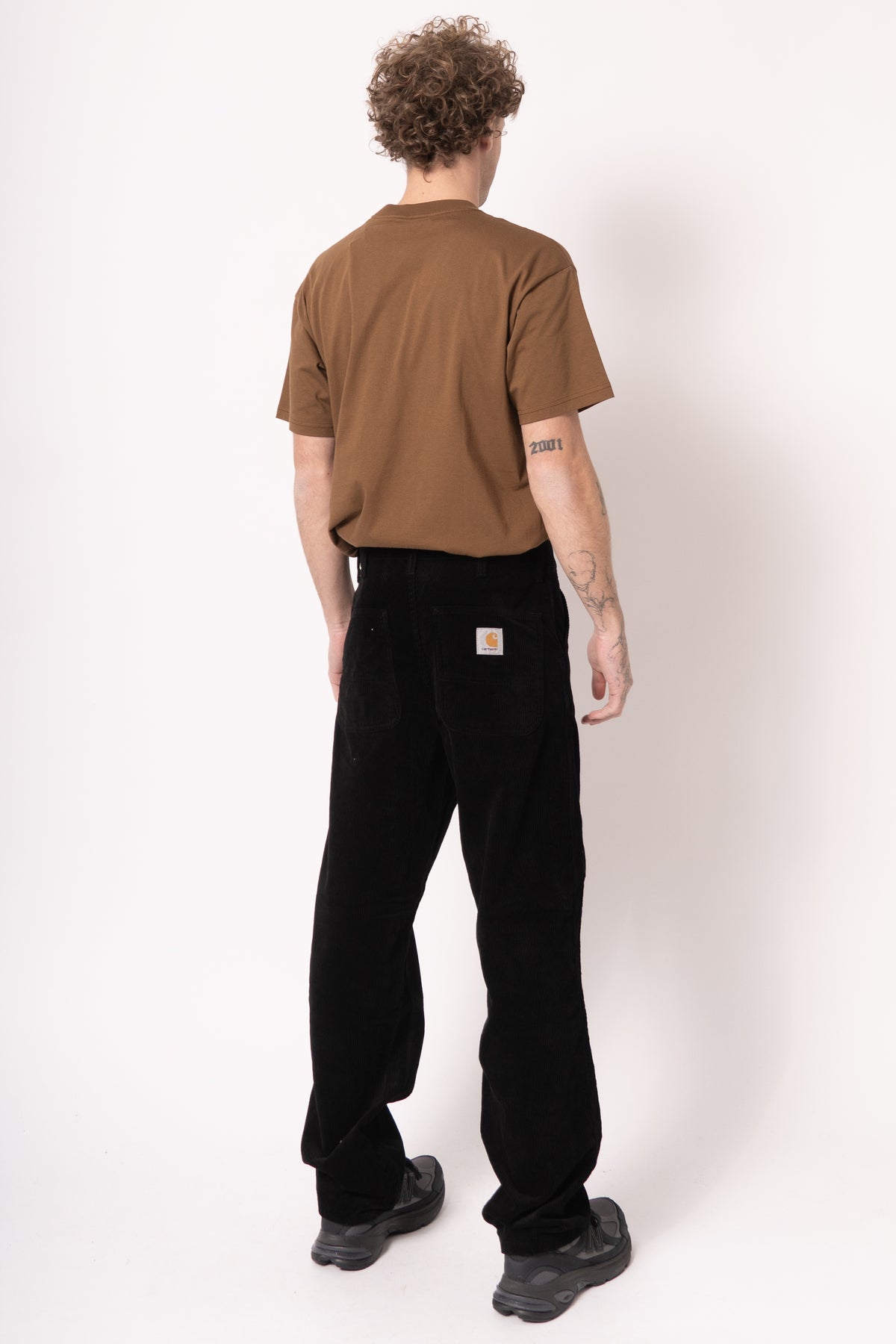 Simple Pant Corduroy Black Rinsed