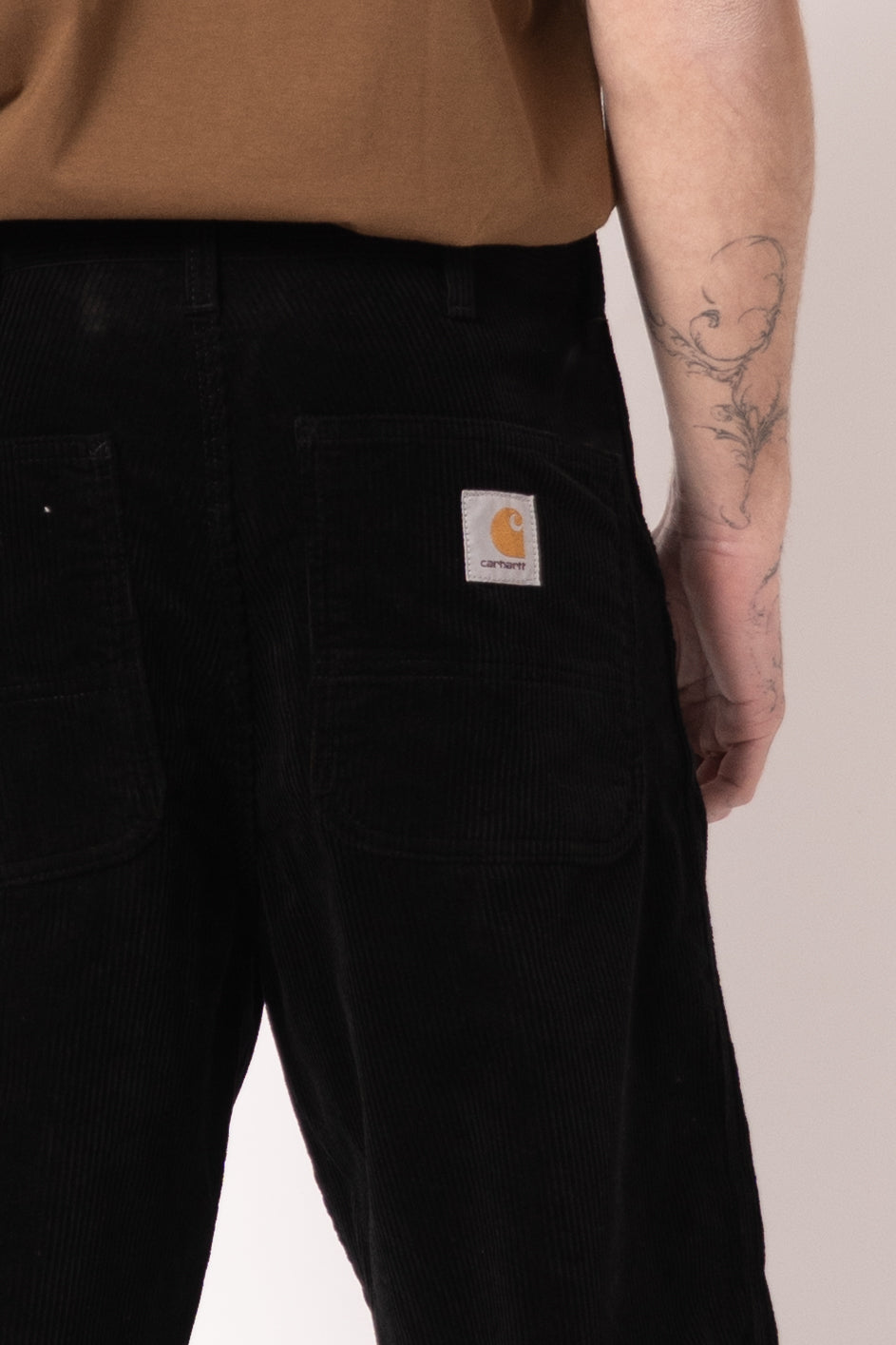 Simple Pant Corduroy Black Rinsed