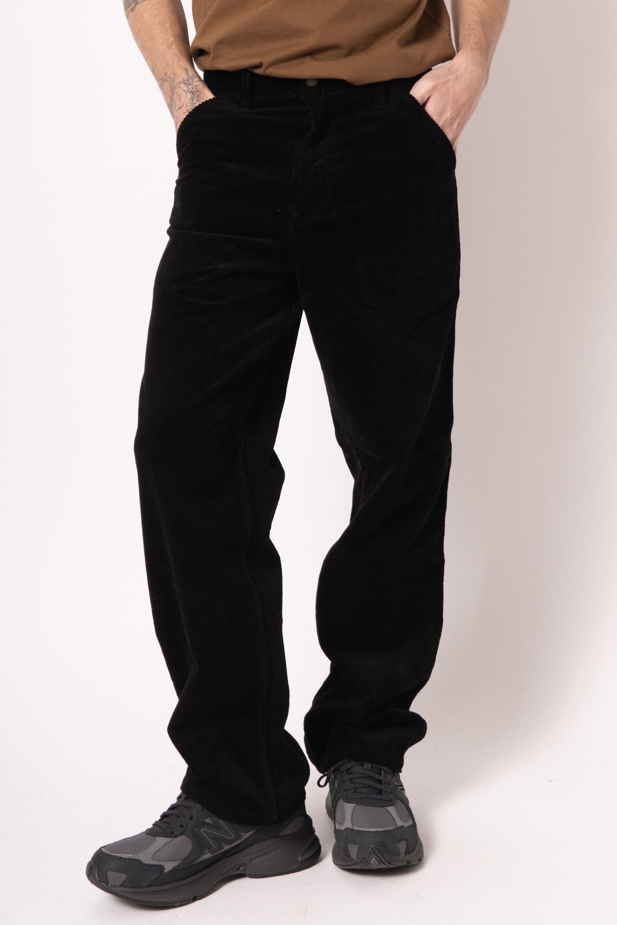 Simple Pant Corduroy Black Rinsed