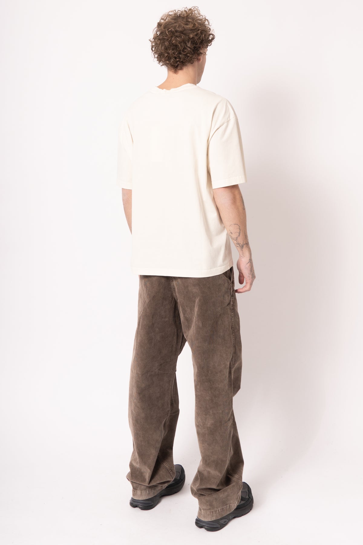 Cotton T-shirt Planet Print White