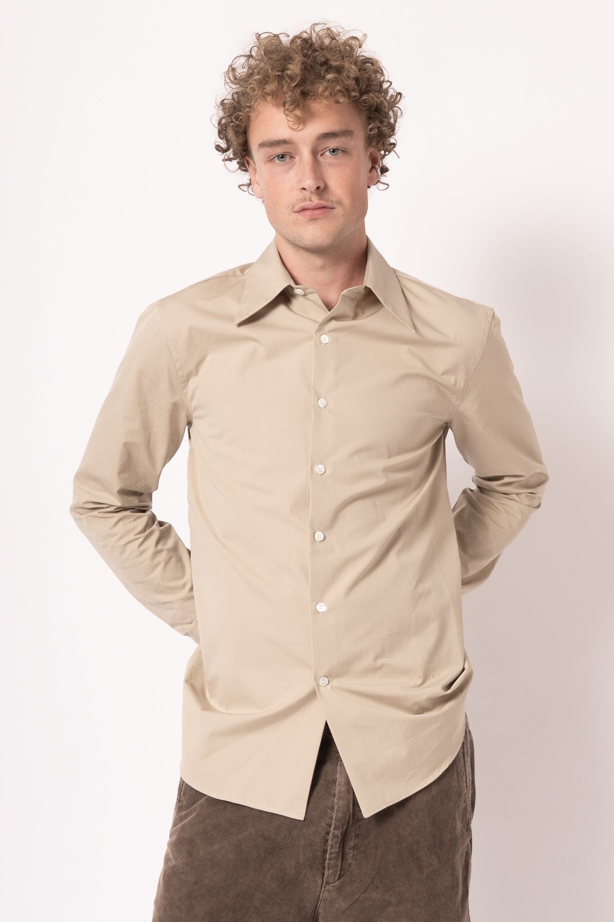 Poplin Shirt Beige