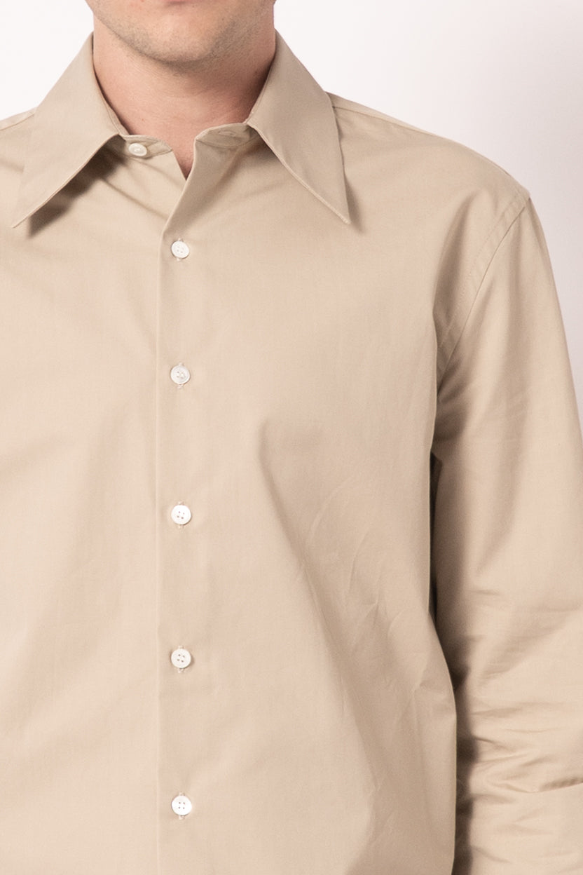 Poplin Shirt Beige