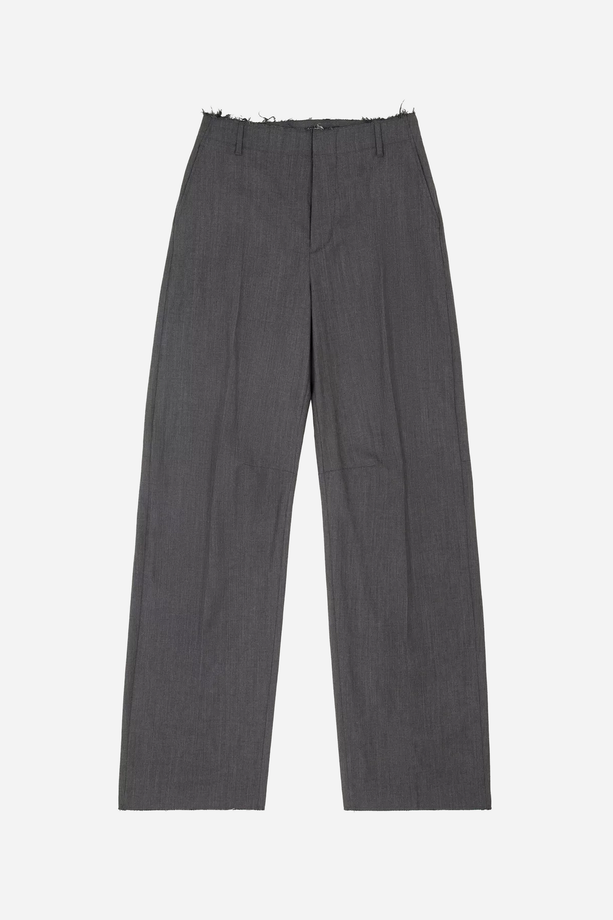 Wide Leg Tailored Trousers Grey