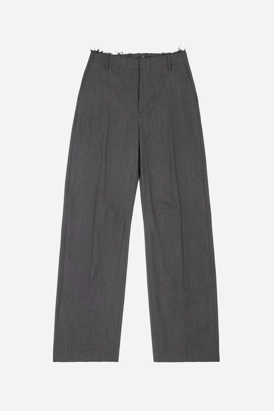 Wide Leg Tailored Trousers Grey