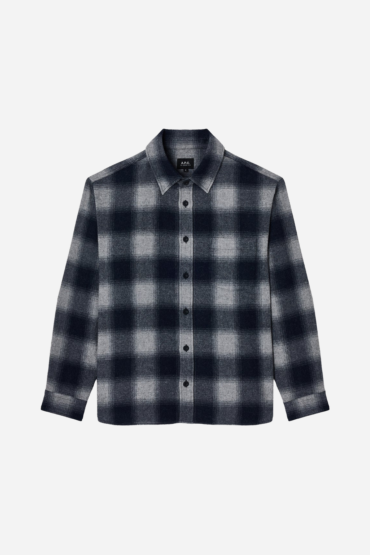 Light Grey Checked Overshirt