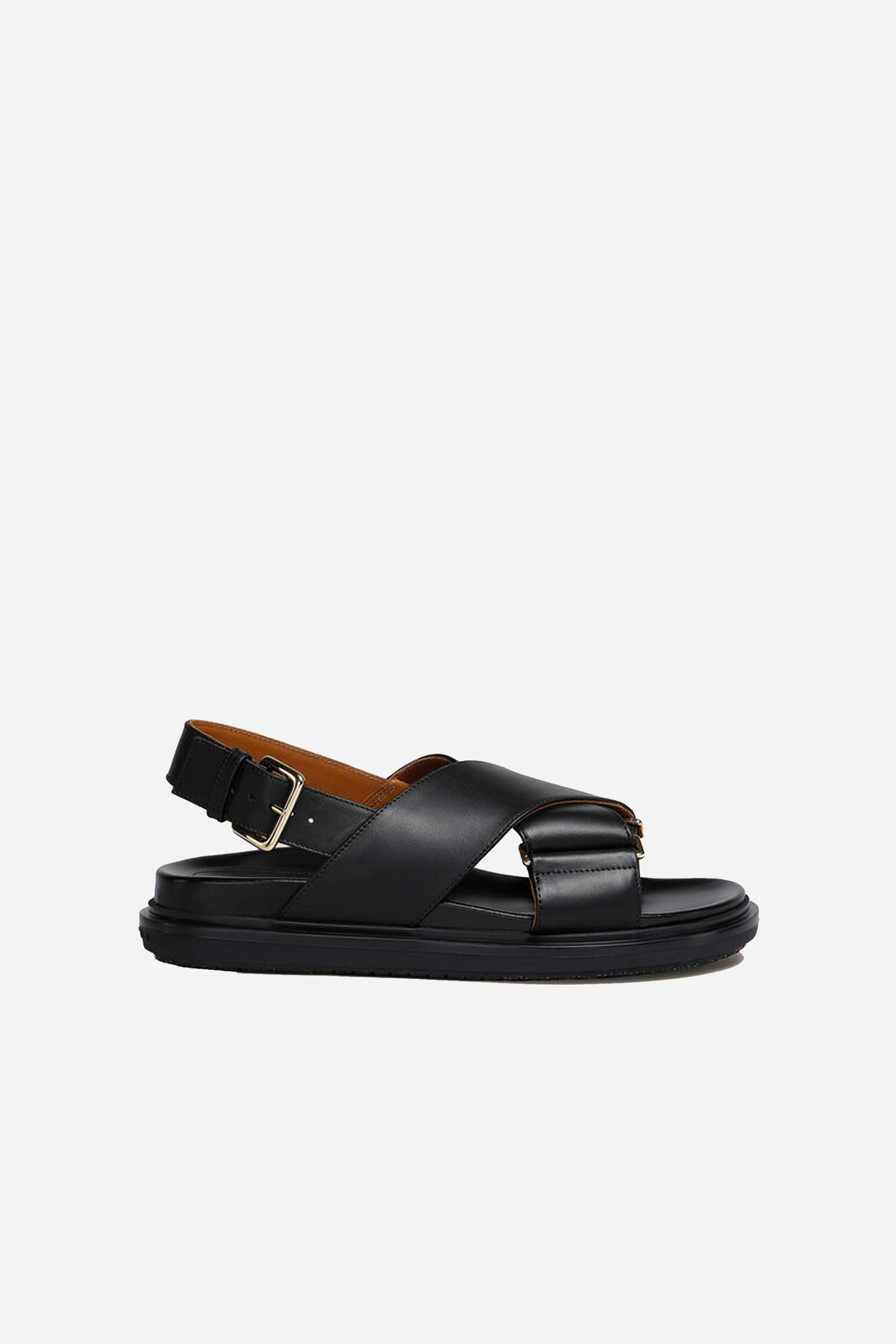 Fussbett Sandal Black Leather