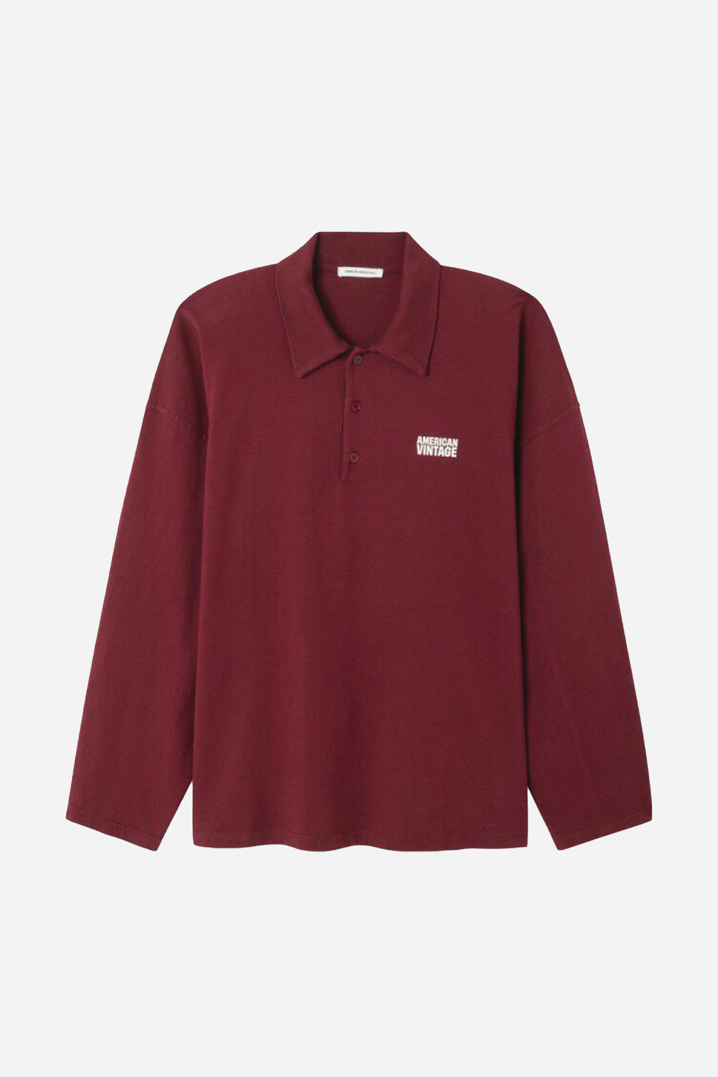 Gixy Polo Long Sleeve T-Shirt Mahogany