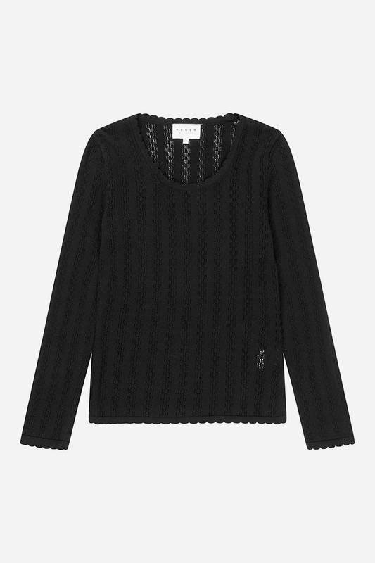 Nellie Black LS Blouse